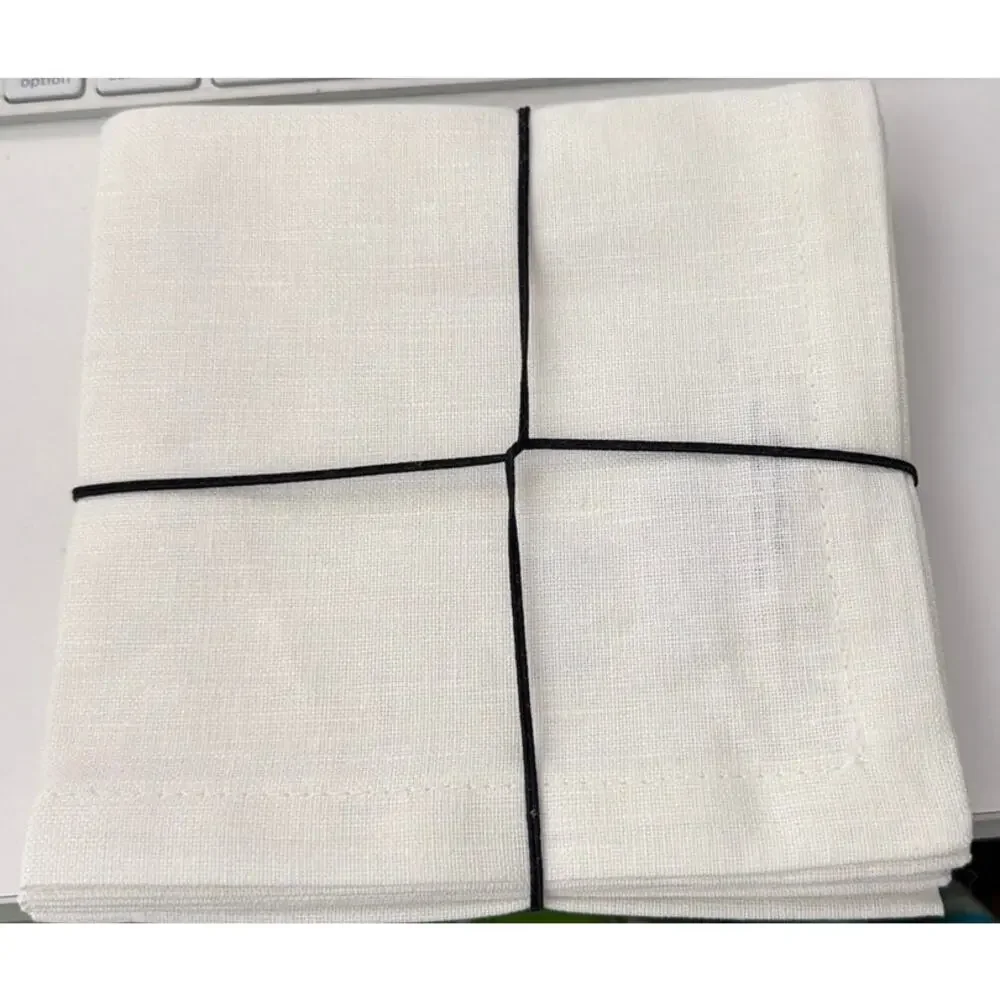 Pottery barn Cosmo Cocktail Linen Napkins New Set of 4